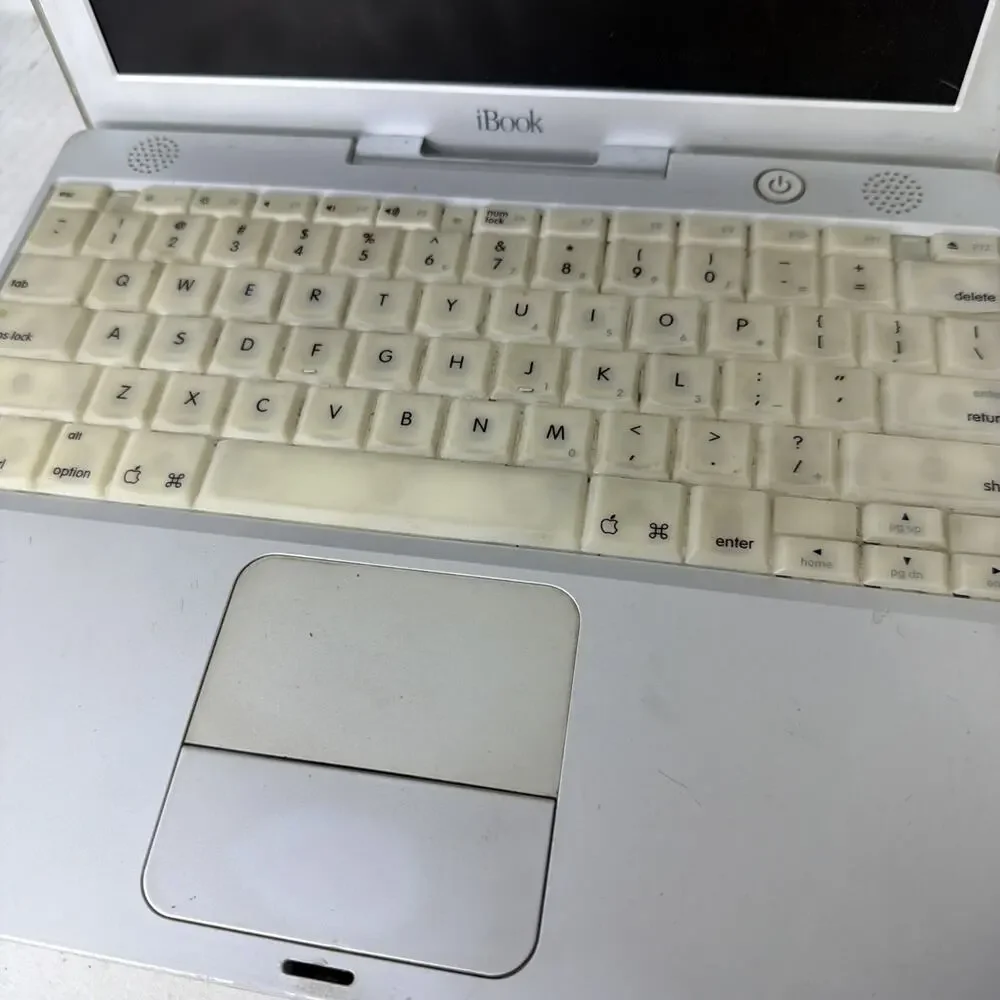 Vintage Apple iBook M6497 Laptop 2001 Untested For Parts Or Repair